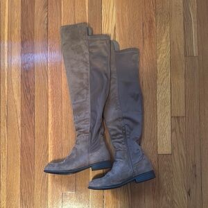 Stylish Tan Over-the-Knee Boots